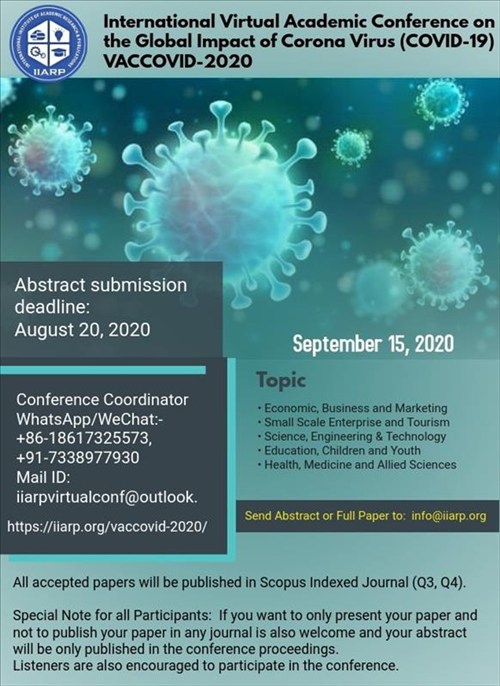 Virtual Academic Conference On Virtual Academic Conference on the Global Impact of the Coronavirus (COVID-19) VACCOVID-2020