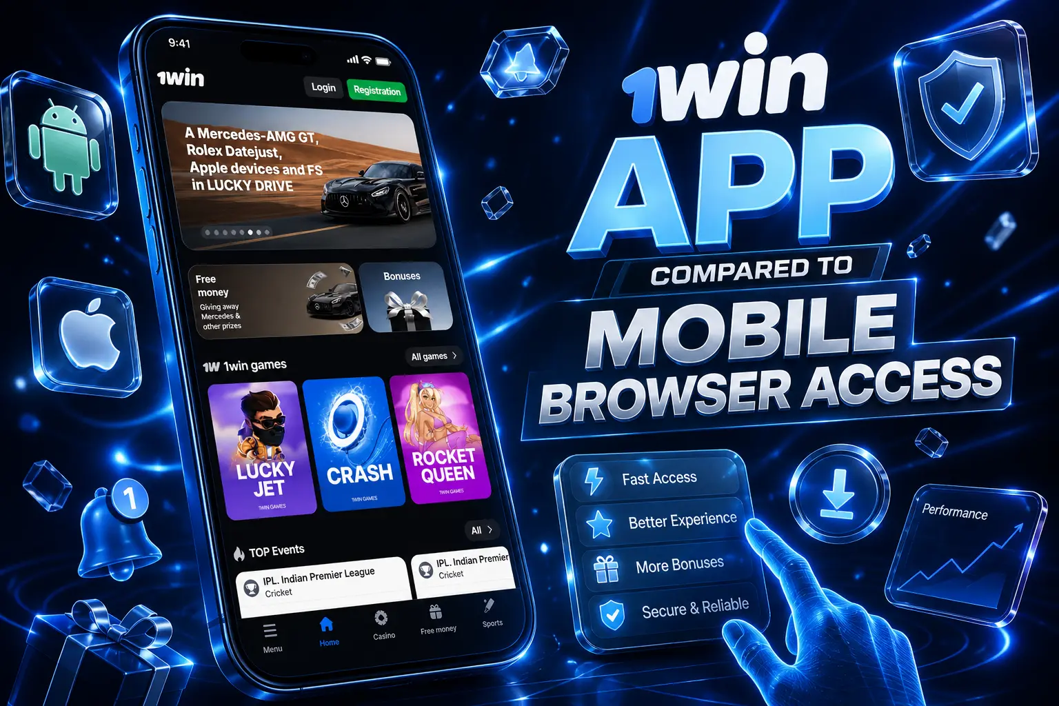 1win App Compared to Mobile Browser Access