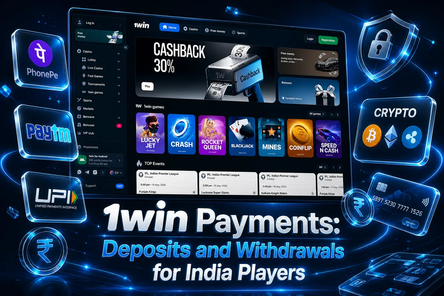 1win Payments: Deposits and Withdrawals for India Players